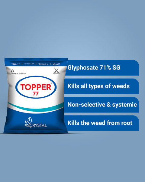 Crystal Topper 77 Herbicide (Glyphosate 71% SG) 2
